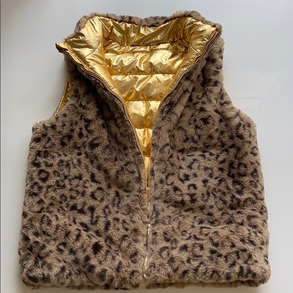 Epic threads faux fur reversible puffer down vest - Picture 7 of 10